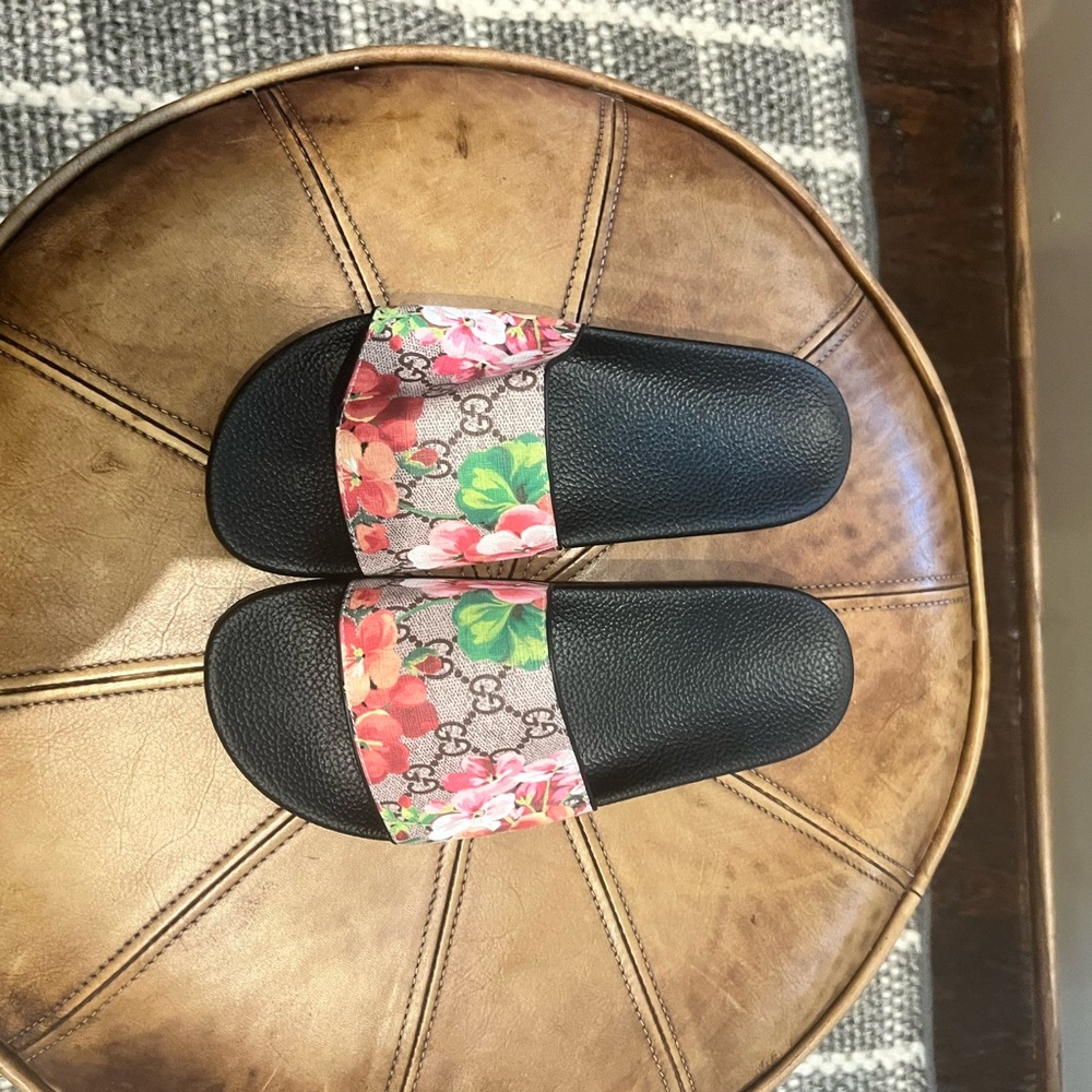 Floral Slide Sandals